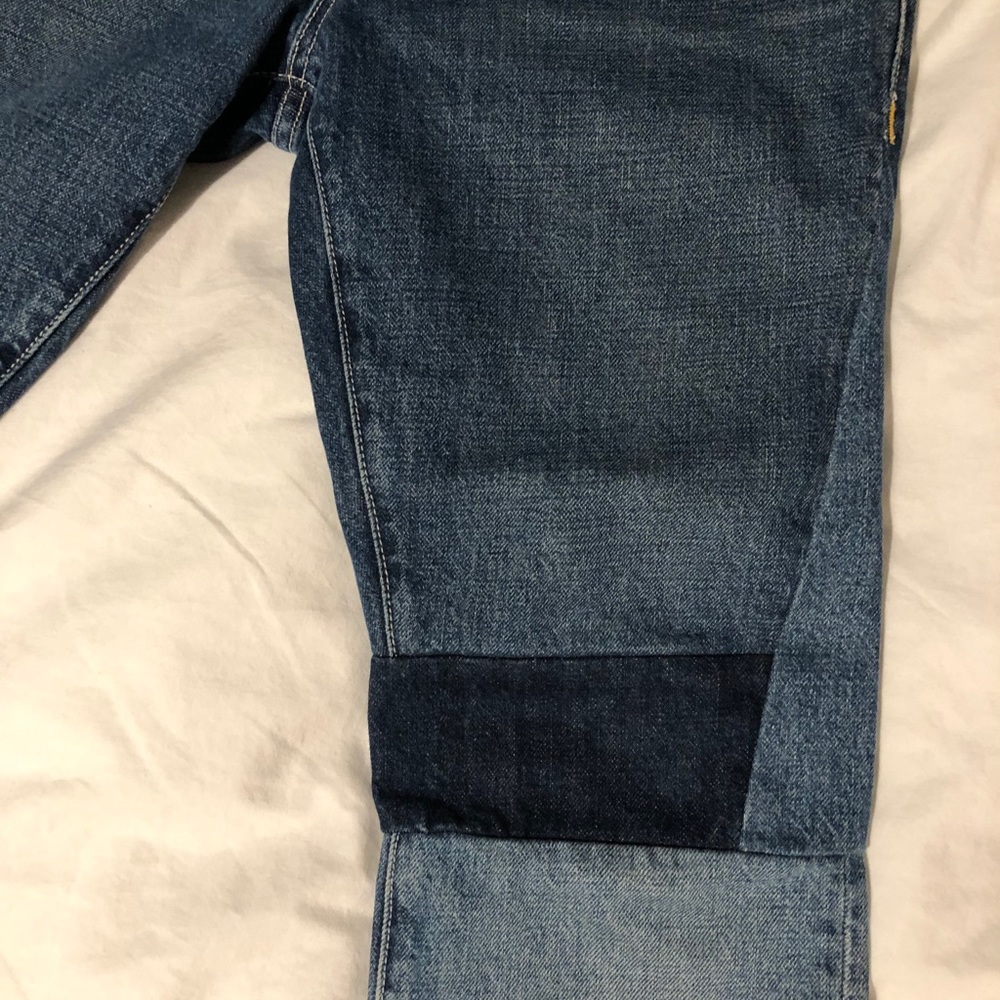 $390 Helmut Lang Patchwork Jeans - image 8